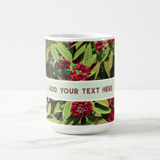 Benutzerdefinierte Rhododendron-Blüte Kaffeetasse (Mittel)