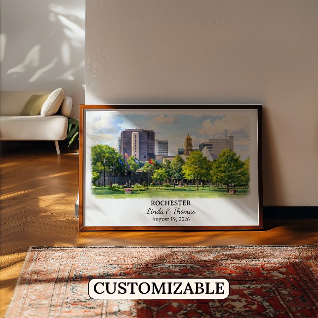 Benutzerdefinierte Rochester Wandkunst, Minnesota  Poster (Von Creator hochgeladen)