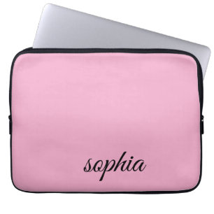 Benutzerdefinierte rosa Laptop-Hülle für Mädchen – Laptopschutzhülle
