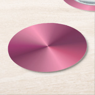 Benutzerdefinierte rosa Lila Farbelementvorlage Runder Pappuntersetzer
