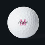Benutzerdefinierte rosa Name monogramm Golfbälle f<br><div class="desc">Benutzerdefinierte rosa Namen monogramm Golfbälle für Frauen. Mit Monogramm Golfbälle mit stilvoller Schriftzeichen. Personalisiertes Golf Ball Set mit Ihrem eleganten Text. Anpassbare Vorlage mit individuelle Name und mit Monogramm Anfangsbuchstaben. Niedliche Geburtstag Geschenkidee für Golfer und Golfer. Geeignet für sportliche Männer und Frauen. Machen Sie Ihr eigenes Golfgeschenk für Vater, Vater,...</div>