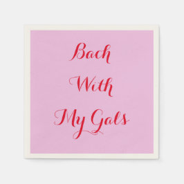 benutzerdefinierte rosa Servietten für Bachelorett