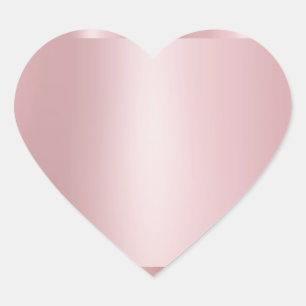 Benutzerdefinierte Rose Gold Leere Vorlage Modern  Herz-Aufkleber