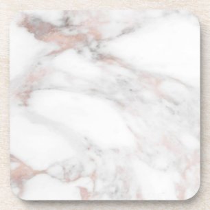 Benutzerdefinierte Rose Gold Marble Template Trend Getränkeuntersetzer