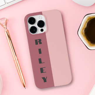 Benutzerdefinierte Rose mit zwei Farbblöcken Gold Case-Mate iPhone 14 Pro Max Hülle