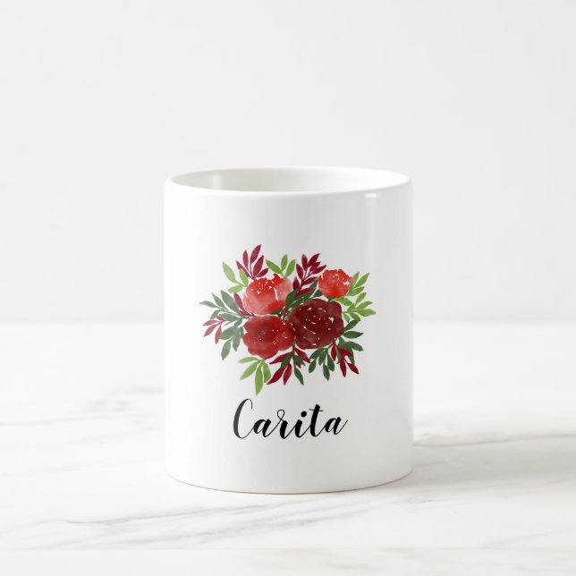 Benutzerdefinierte Rose Name Tasse (Mittel)
