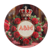 👑 Benutzerdefinierte Rosenkrone Monogramm Namensg