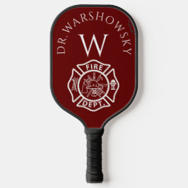 Benutzerdefinierte rot-weiße Fireman-Symbole Pickleball Schläger