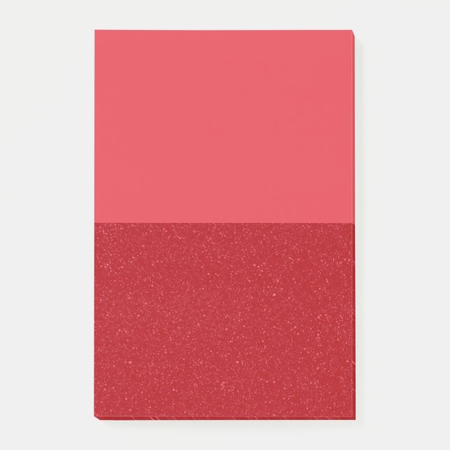 Benutzerdefinierte rote, geteilte, klebrige Post-i Post-it Klebezettel (Vorderseite)