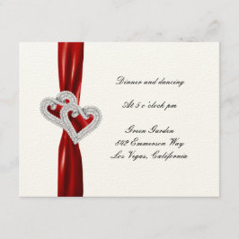 Benutzerdefinierte rote Multifunktionsleisten-Empf Einladung