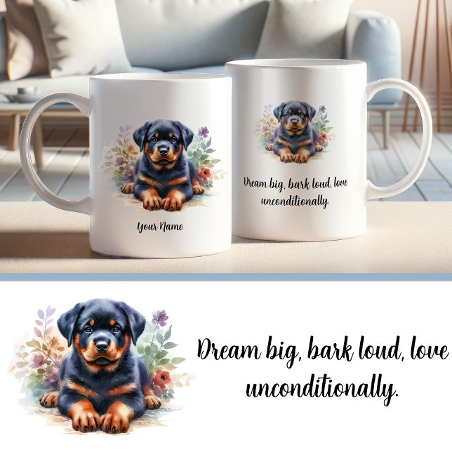 Benutzerdefinierte Rottweiler-Tasse mit inspiriere Kaffeetasse (Von Creator hochgeladen)