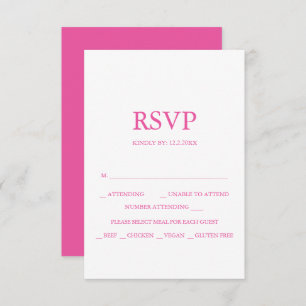 Benutzerdefinierte RSVP-Karten für Hochzeiten lebe RSVP Karte
