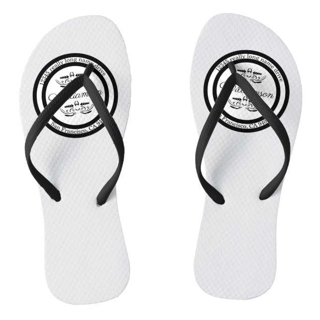 Benutzerdefinierte Rückgabe an Adressflaps Flip Flops (Fußbett)