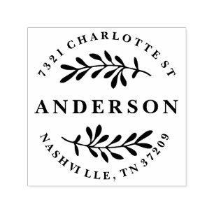 Benutzerdefinierte Rücksendeadresse Briefmarke mit Permastempel