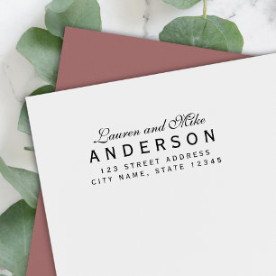 Benutzerdefinierte Rücksendeadresse für elegante D Permastempel