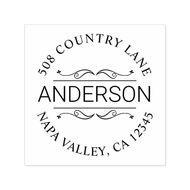 Benutzerdefinierte Rücksendeadresse Permastempel (Design)