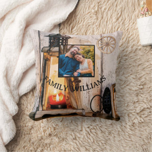 Benutzerdefinierte Rustikale Farmhaus-Laternenlamp Kissen