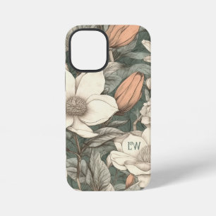 Benutzerdefinierte Rustikale Magnolien Gemalte Flo iPhone 12 Mini Hülle