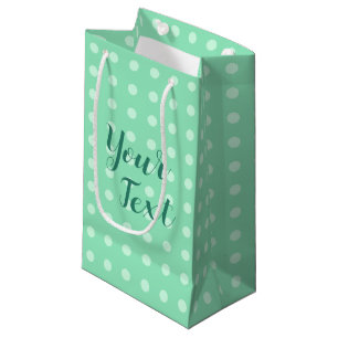 Benutzerdefinierte rustische Vorlage Polka Dots Mi Kleine Geschenktüte