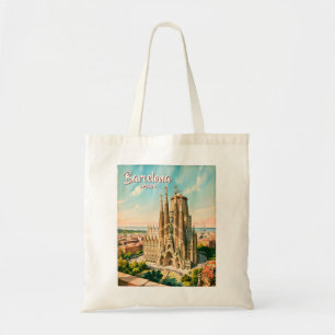 Benutzerdefinierte Sagrada Familia Barcelona Reise Tragetasche