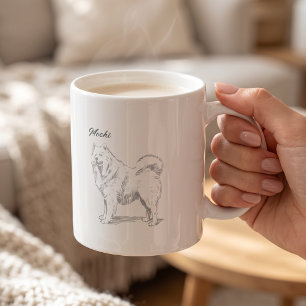 Benutzerdefinierte Samojeden-Hund Rasse Kaffeetasse