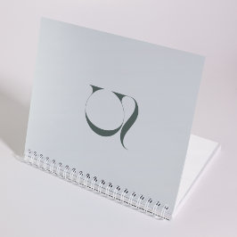 Benutzerdefinierte saubere Elegant Monogram Soft G Notizbuch