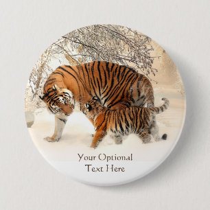 benutzerdefinierte Schaltflächen für Winter Tigers Button