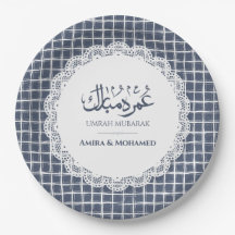 Benutzerdefinierte Schieferblaue Gitter-Umrah-Muba