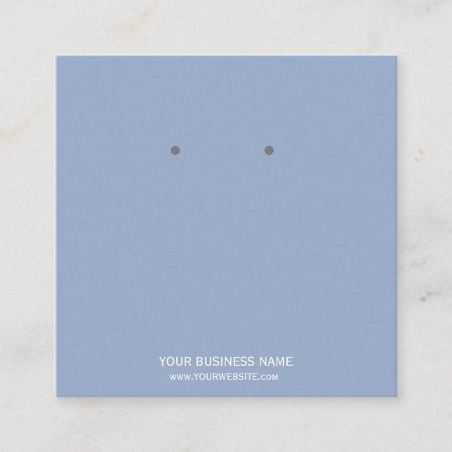 Benutzerdefinierte Schmuckkarton-Ohrring-Display-K Quadratische Visitenkarte (Vorderseite)