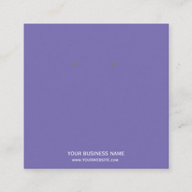 Benutzerdefinierte Schmuckkarton-Ohrring-Display-K Quadratische Visitenkarte (Vorderseite)