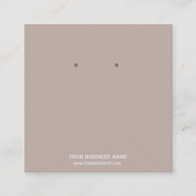 Benutzerdefinierte Schmuckkarton-Ohrring-Display-K Quadratische Visitenkarte (Vorderseite)