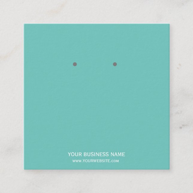 Benutzerdefinierte Schmuckkarton-Ohrring-Display-K Quadratische Visitenkarte (Vorderseite)