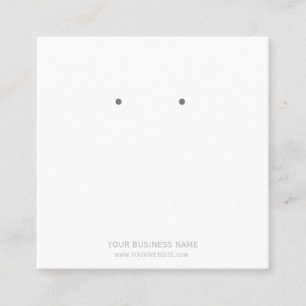 Benutzerdefinierte Schmuckkarton-Ohrring-Display-K Quadratische Visitenkarte