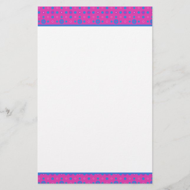 Benutzerdefinierte Schreibweise, Magenta Magic Mus Briefpapier (Vorderseite)