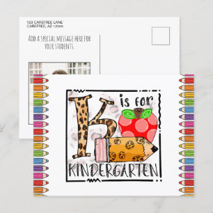 Benutzerdefinierte Schulmaterialien Postkarte