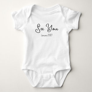 Benutzerdefinierte Schwangerschaftsankündigung Baby Strampler
