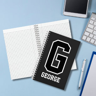 Benutzerdefinierte Schwarz/Weiß-Personalisierte Mo Notizbuch