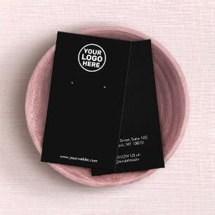 Benutzerdefinierte schwarze Add-In-Logo-Werbekarte