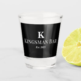 Benutzerdefinierte schwarze Bar-Matte mit personal Schnapsglas