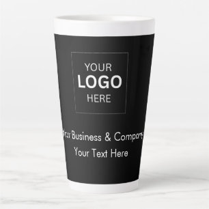Benutzerdefinierte schwarze Luxus-Geschäftslogo-Vo Milchtasse