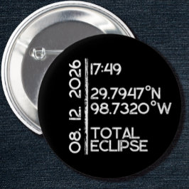 Benutzerdefinierte Schwarze Sonnenfinsternis 2026 Button