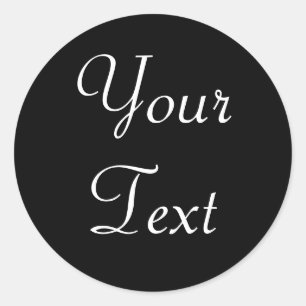 Benutzerdefinierte Schwarzweiß-Umschlag Aufkleber 