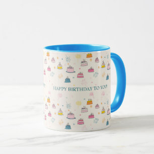Benutzerdefinierte schwebende Kuchen & Feuerwerk – Tasse