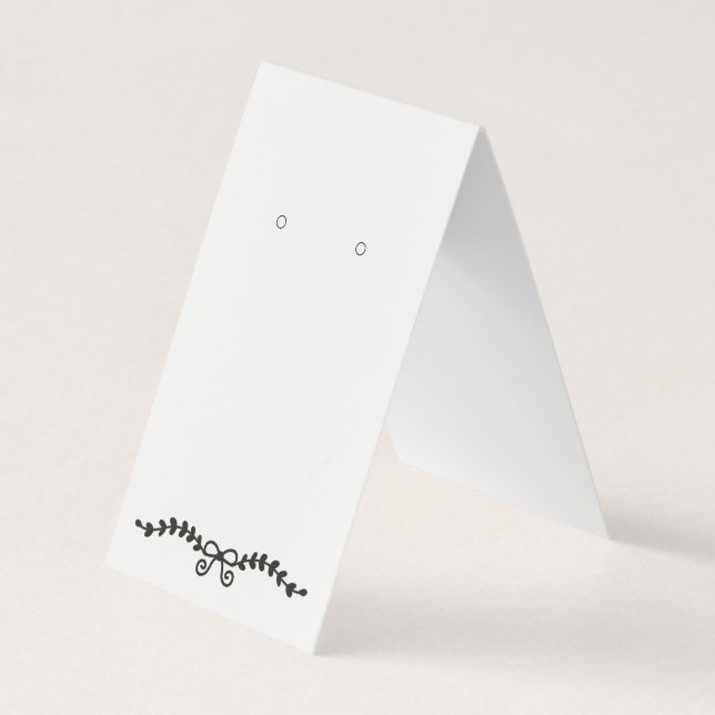 Benutzerdefinierte, selbstständig Stehende Ohrring Visitenkarten (Vorderseite)