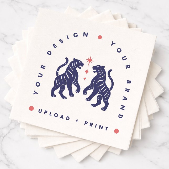 Benutzerdefinierte Servietten | Ihr Design hochlad (Upload your artwork and turn this napkin into custom tableware for your next event)