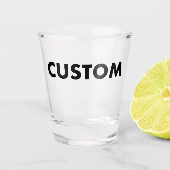 Benutzerdefinierte Shotglas-Leer-Vorlage - 1,5oz Schnapsglas (Vorderseite)