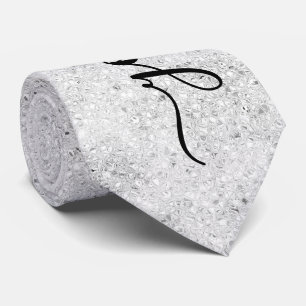 Benutzerdefinierte Silber-Glitter-Funken Krawatte