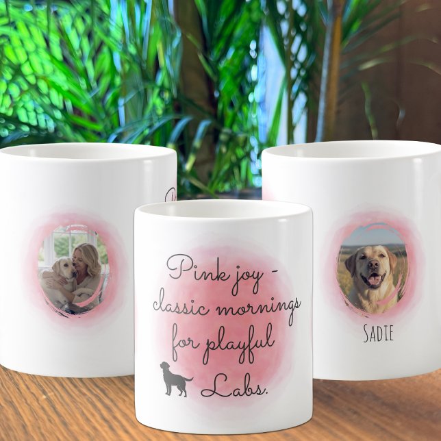 Benutzerdefinierte Silhouette eines Labrador Retri Kaffeetasse (Von Creator hochgeladen)