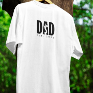 Benutzerdefinierte Silhouette von Vater und Kind T-Shirt