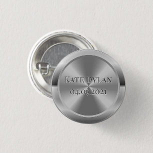 Benutzerdefinierte, simulierte Silber-Schaltfläch Button